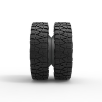 Rear semi wheel for pickup Version 2 Scale 1:25 - Thumbnail 4