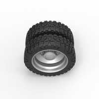 Rear semi wheel for pickup Version 2 Scale 1:25 - Thumbnail 6