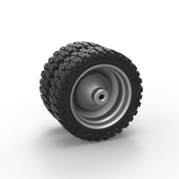Rear semi wheel for pickup Version 2 Scale 1:25 - Thumbnail 8