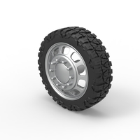 Front semi wheel for pickup Version 3 Scale 1:25 - Thumbnail 7