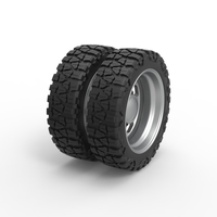 Rear semi wheel for pickup Version 3 Scale 1:25 - Thumbnail 2