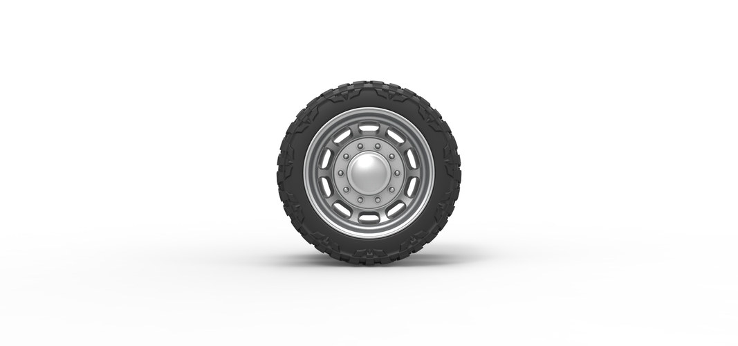 Rear semi wheel for pickup Version 3 Scale 1:25 3D Print 524127