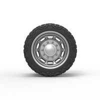 Rear semi wheel for pickup Version 3 Scale 1:25 - Thumbnail 5