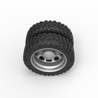 Rear semi wheel for pickup Version 3 Scale 1:25 - Thumbnail 6