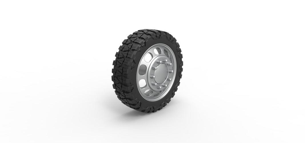 Front semi wheel for pickup Version 4 Scale 1:25 3D Print 524137