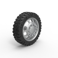 Front semi wheel for pickup Version 4 Scale 1:25 - Thumbnail 2