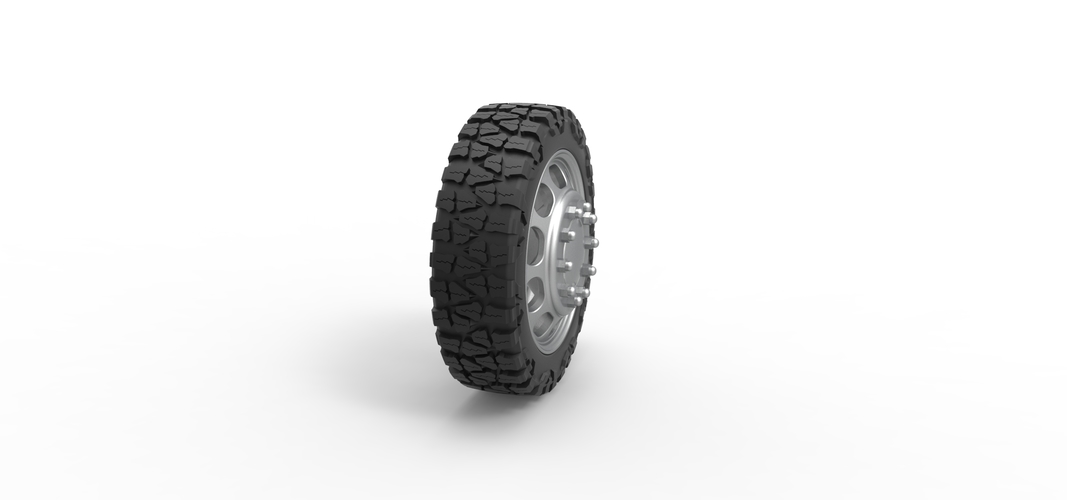 Front semi wheel for pickup Version 4 Scale 1:25 3D Print 524138