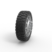Front semi wheel for pickup Version 4 Scale 1:25 - Thumbnail 3