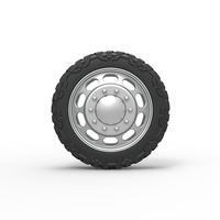 Front semi wheel for pickup Version 4 Scale 1:25 - Thumbnail 5