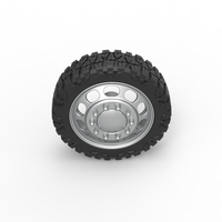 Front semi wheel for pickup Version 4 Scale 1:25 - Thumbnail 6