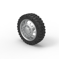 Front semi wheel for pickup Version 4 Scale 1:25 - Thumbnail 7