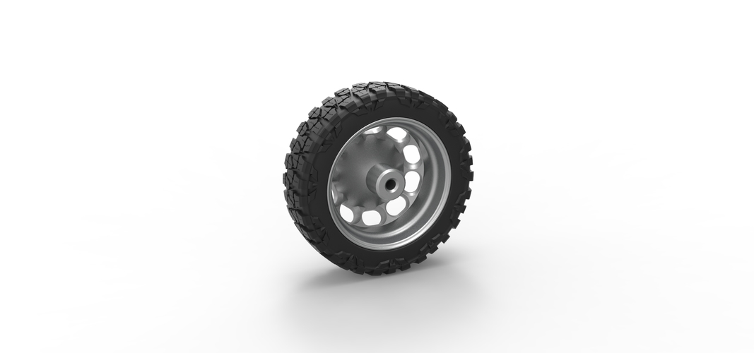 Front semi wheel for pickup Version 4 Scale 1:25 3D Print 524143