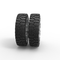  Rear semi wheel for pickup Version 4 Scale 1:25 - Thumbnail 3