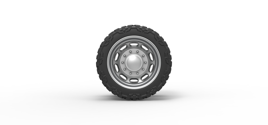 Rear semi wheel for pickup Version 4 Scale 1:25 3D Print 524151