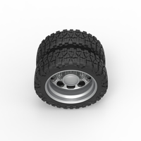  Rear semi wheel for pickup Version 4 Scale 1:25 - Thumbnail 6