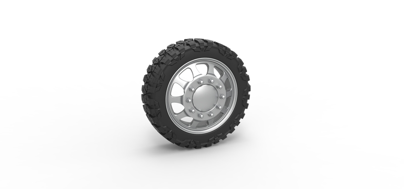 Front semi wheel for pickup Version 5 Scale 1:25