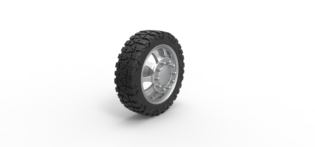 Front semi wheel for pickup Version 5 Scale 1:25 3D Print 524180