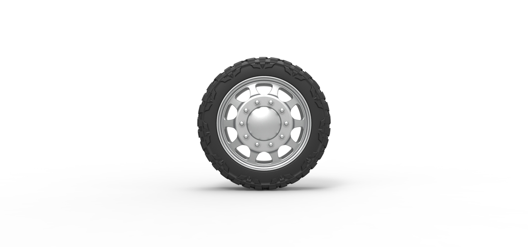 Front semi wheel for pickup Version 5 Scale 1:25 3D Print 524183