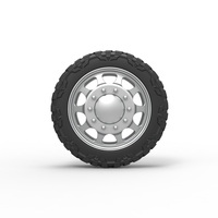 Front semi wheel for pickup Version 5 Scale 1:25 - Thumbnail 5