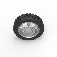 Front semi wheel for pickup Version 5 Scale 1:25 - Thumbnail 6