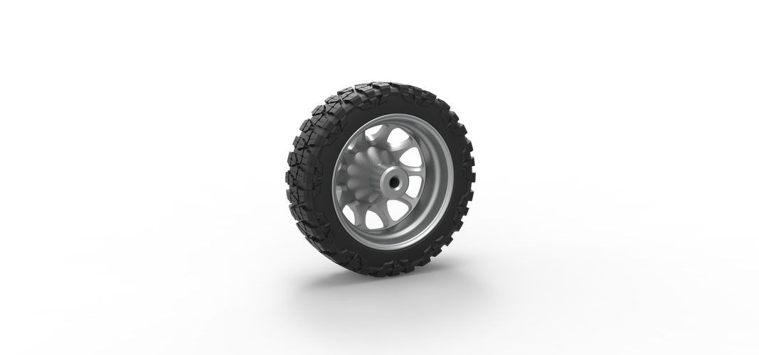 Front semi wheel for pickup Version 5 Scale 1:25 3D Print 524186