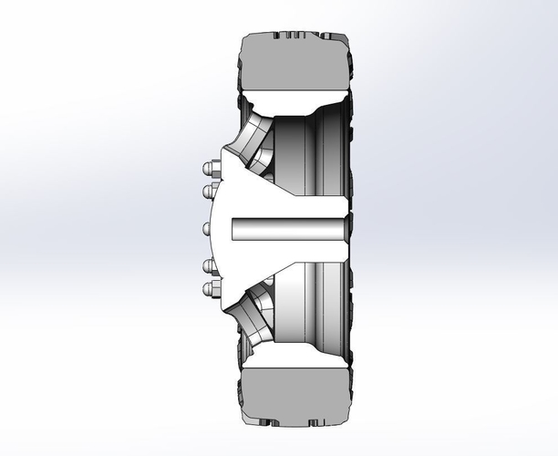 Front semi wheel for pickup Version 5 Scale 1:25 3D Print 524189