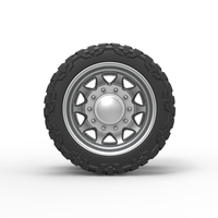 Rear semi wheel for pickup Version 5 Scale 1:25 - Thumbnail 5