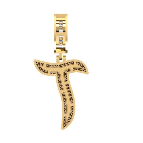 HIP HOP T STL PENDANT 3D Print 524211