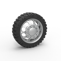 Front semi wheel for pickup Version 6 Scale 1:25 - Thumbnail 1