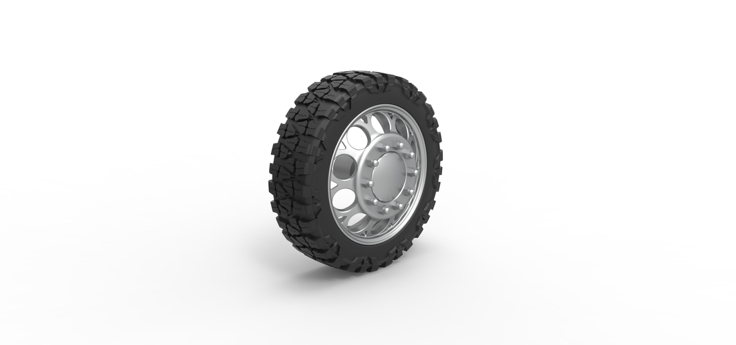 Front semi wheel for pickup Version 6 Scale 1:25 3D Print 524245