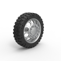Front semi wheel for pickup Version 6 Scale 1:25 - Thumbnail 2