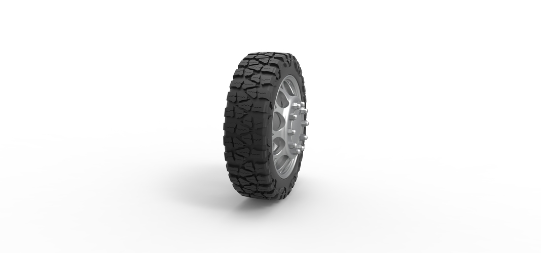 Front semi wheel for pickup Version 6 Scale 1:25 3D Print 524246