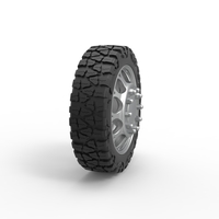 Front semi wheel for pickup Version 6 Scale 1:25 - Thumbnail 3