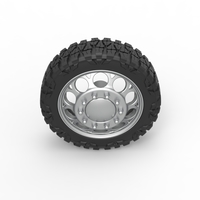 Front semi wheel for pickup Version 6 Scale 1:25 - Thumbnail 6