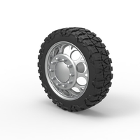 Front semi wheel for pickup Version 6 Scale 1:25 - Thumbnail 7