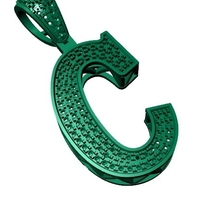 C ALPHABET PENDANT WITH ROUND DIAMOND  - Thumbnail 2