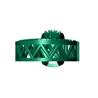 C ALPHABET PENDANT WITH ROUND DIAMOND  - Thumbnail 3