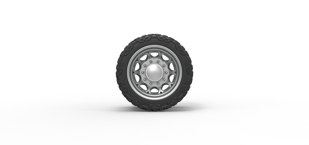 Rear semi wheel for pickup Version 6 Scale 1:25 3D Print 524270