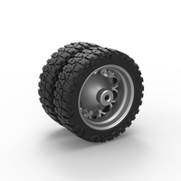Rear semi wheel for pickup Version 6 Scale 1:25 - Thumbnail 8
