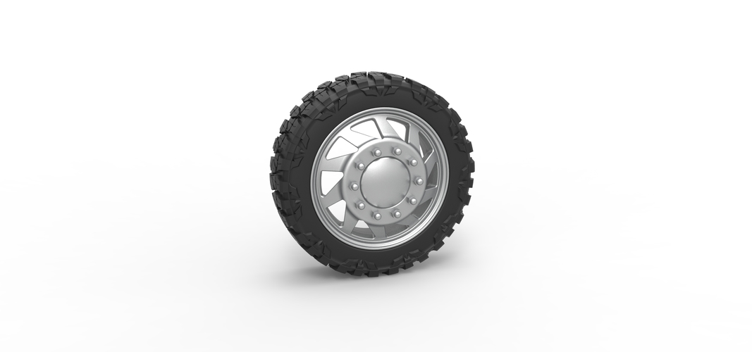 Front semi wheel for pickup Version 7 Scale 1:25 3D Print 524286