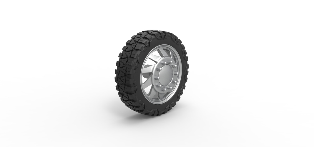 Front semi wheel for pickup Version 7 Scale 1:25 3D Print 524287