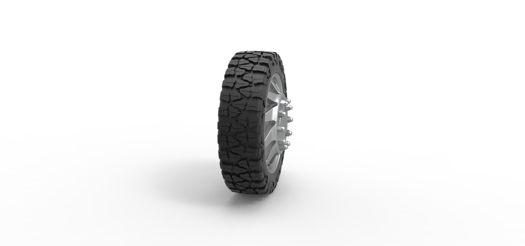 Front semi wheel for pickup Version 7 Scale 1:25 3D Print 524288