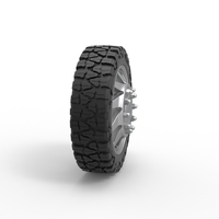 Front semi wheel for pickup Version 7 Scale 1:25 - Thumbnail 3