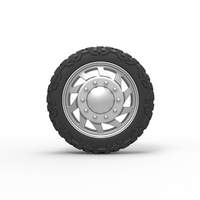Front semi wheel for pickup Version 7 Scale 1:25 - Thumbnail 5