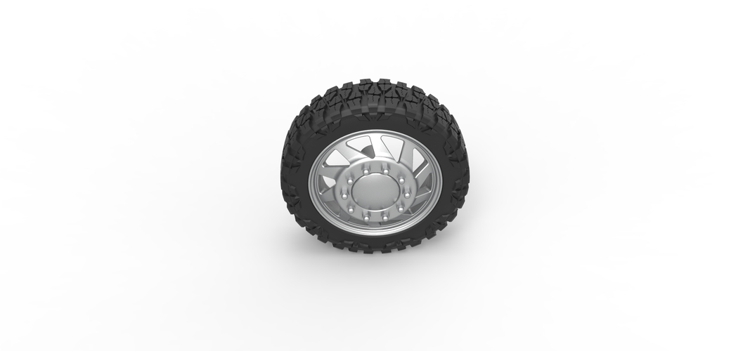 Front semi wheel for pickup Version 7 Scale 1:25 3D Print 524291