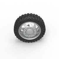 Front semi wheel for pickup Version 7 Scale 1:25 - Thumbnail 6