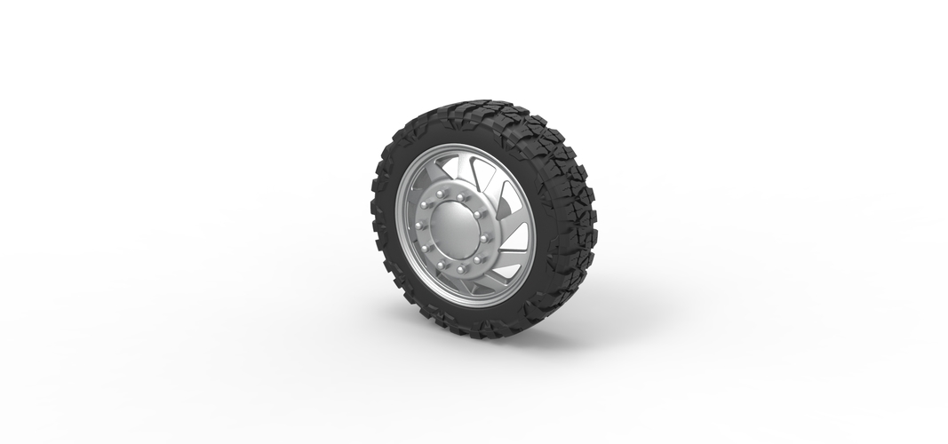 Front semi wheel for pickup Version 7 Scale 1:25 3D Print 524292