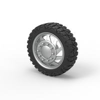 Front semi wheel for pickup Version 7 Scale 1:25 - Thumbnail 7