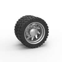 Rear semi wheel for pickup Version 7 Scale 1:25 - Thumbnail 1
