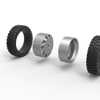 Rear semi wheel for pickup Version 7 Scale 1:25 - Thumbnail 9